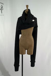 Marc Le Bihan Shoulder Sweater 2733 France Handmade MLB-2733-HEI Black